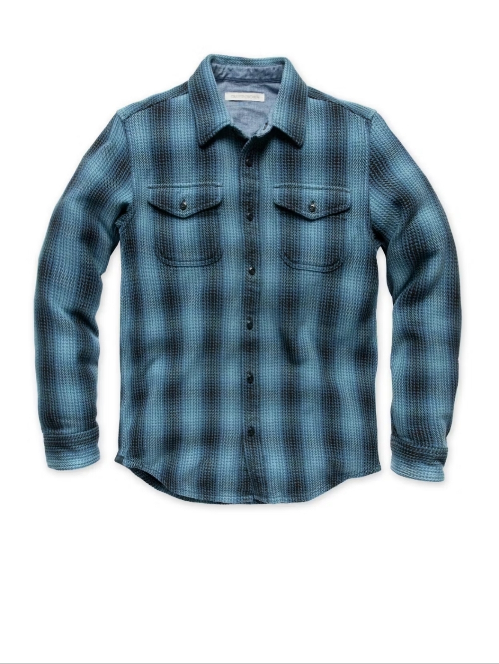 Outerknown Blanket Shirt Men's Large Blue Plaid Flannel